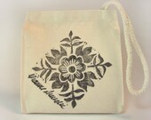 Black & White - Mini Snack-Size Bag - Natural Cotton
