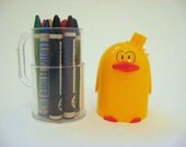 Vintage Mini Crayons and Pot Holder 1980s