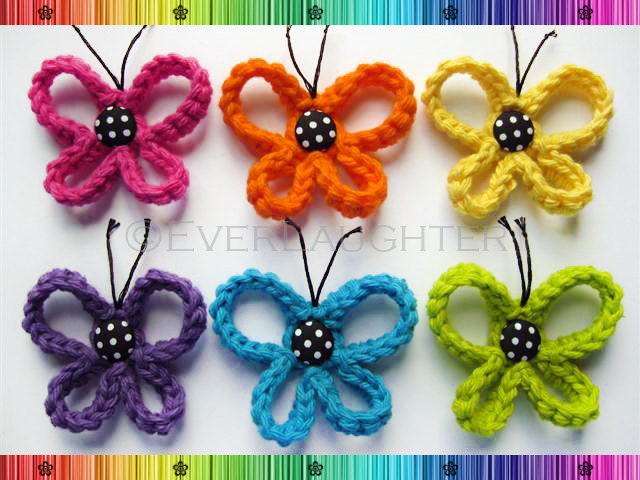 PATTERN-Crochet Loopy Butterfly-Detailed Photos