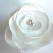Bridal Accessories, wedding hair piece, Satin Blossom with Champagne pearls