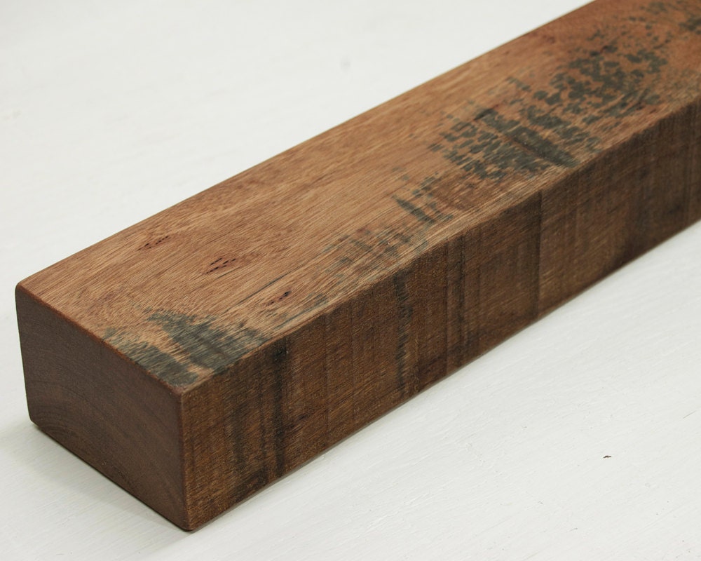 Reclaimed Wood Floating Shelf // Rustic Tropical Hardwood // 30 inch // In Stock