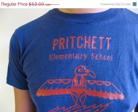 SUMMER SALE 30% OFF The Navy "Pritchett" Eagle Tshirt