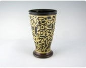 Etched Porcelain Pilsner Beer Glass