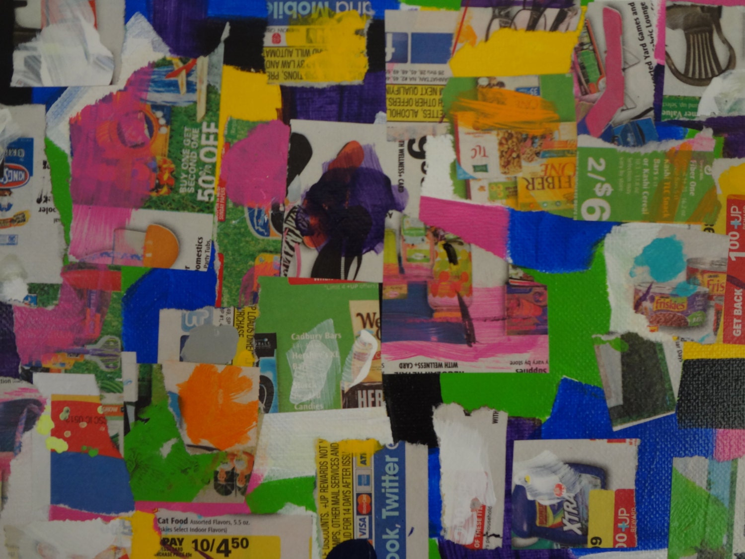 Abstract Mixed Media Collage