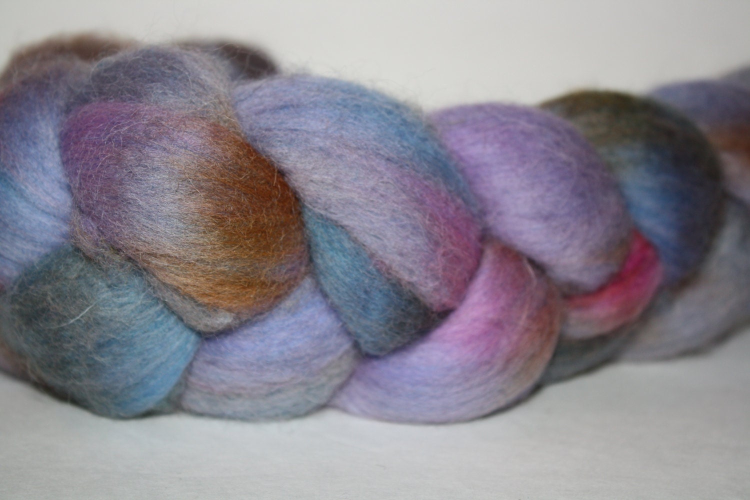 Hand Painted Corriedale Roving for Spinning, Felting, Crafts