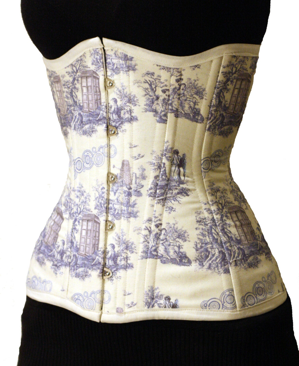Doctor Who Toile Long Line Corset
