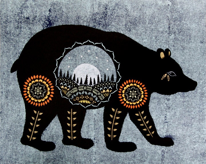 Ursa Major - Cut Paper Art Print
