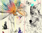 Us and Them II // ILLUSTRATION // A4 Giclée print