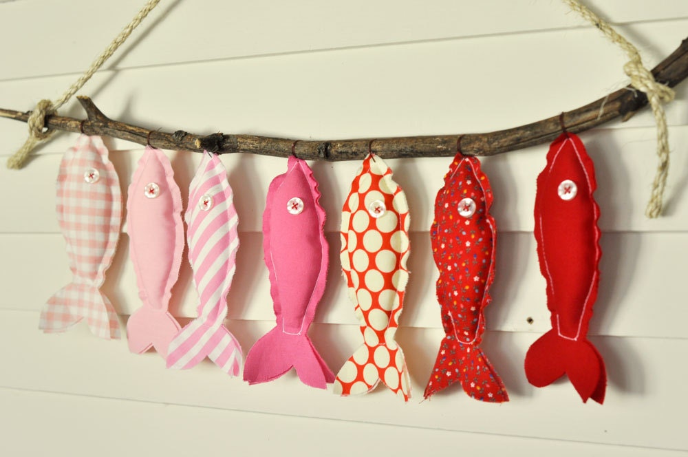 Seven Pink Fish - Eco-Friendly Wall Decor