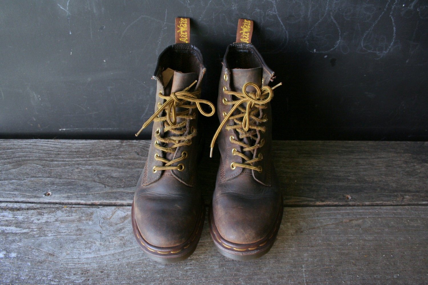 Work Boot Strength Dr Martin Ankle High Brown Size 3 Men 5 Women From Nowvintage on Etsy