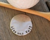 Personalized Hand Stamped Golf Ball Marker