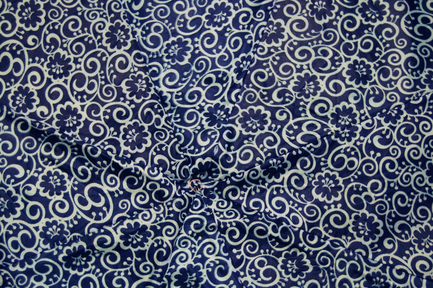 Super Swirly Blue Upcycled Umbrella Dog Rain Coat