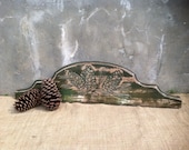 Vintage - Rustic Industrial Farmhouse - Woodland - Wooden Pediment - Door Header - Country Chic