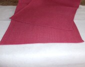 Burlap 14 X 96"  berry  color table runner  Hand wash
