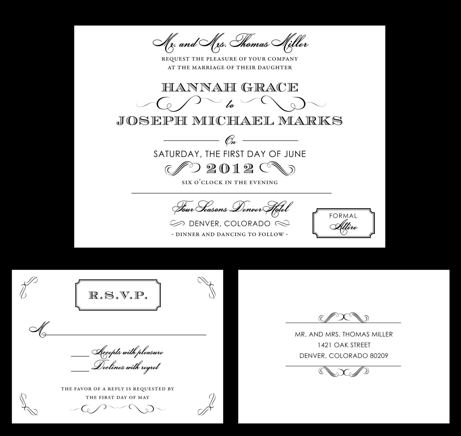 Vintage Elegance - A Classic Invitation