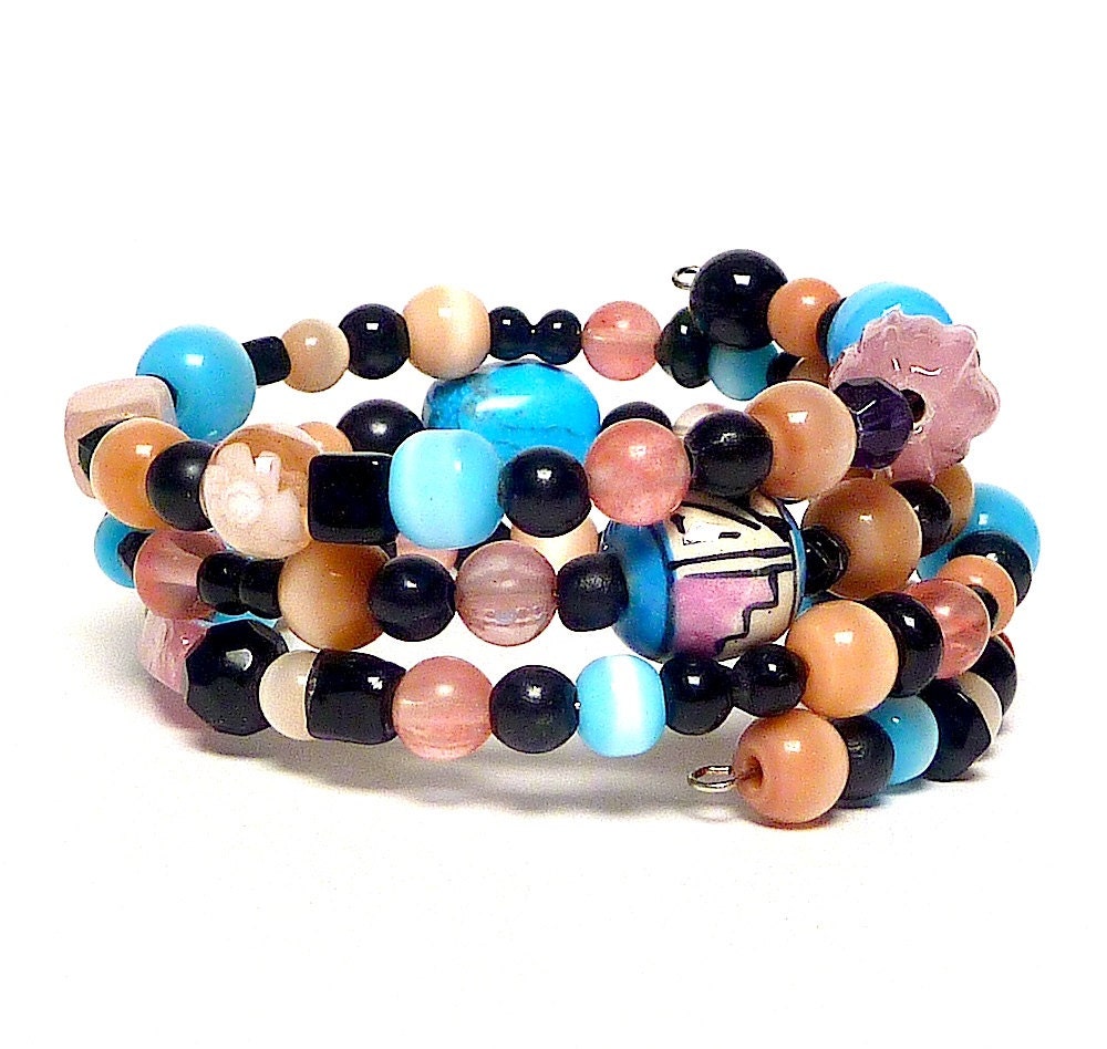 Coil Beaded Bracelet NATIVE SANDS Beading Divas Fundraiser