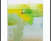 Colorful Textured Abstract Landscape Art, 8 x 10 original fine art -- "Painting 269"