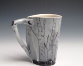 White Birch Leaf Shaped Cup