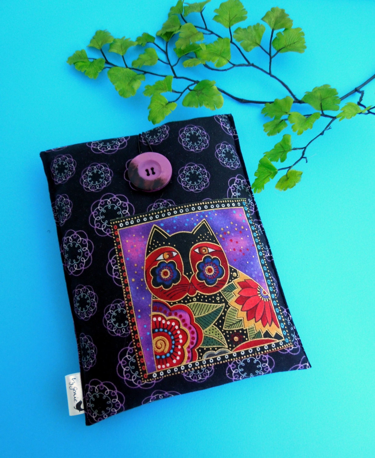 Laurel Burch Fabric Sleeve for the Kindle Paperwhite, Kobo and Sony Touch eReader