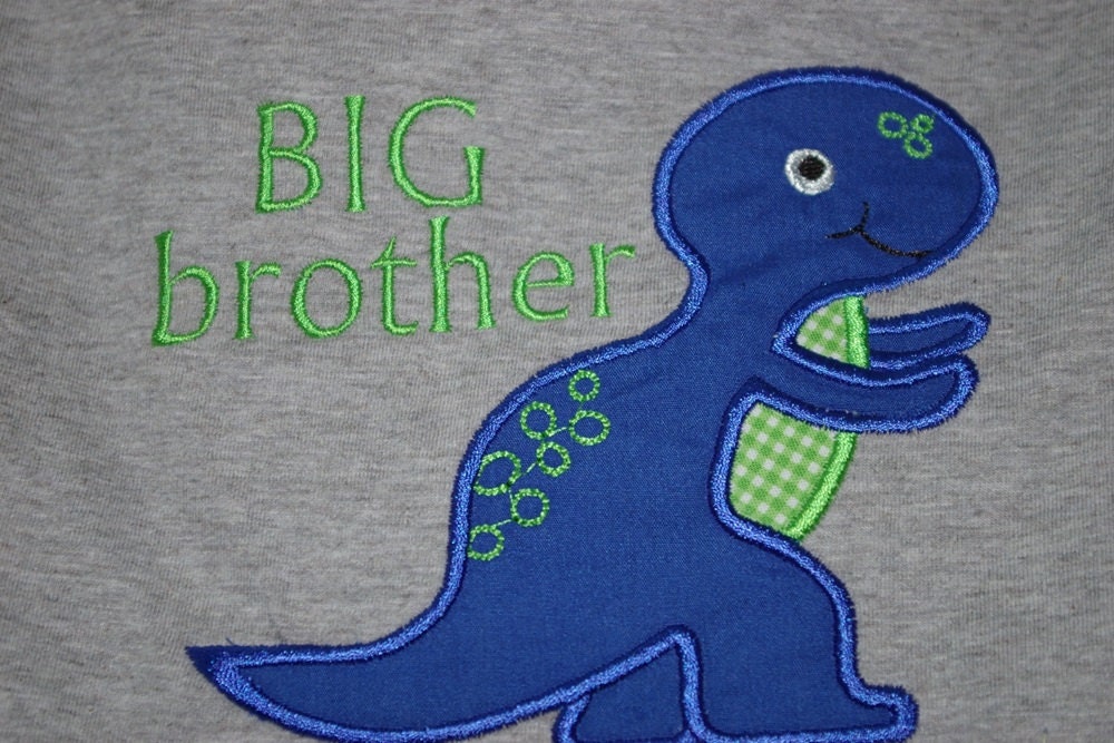 Big Brother Toddler T-shirt , dinosaur, t-rex, custom made, made to order