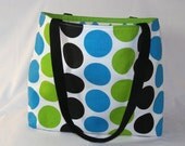 Candy Dot Zippered Tory Tote