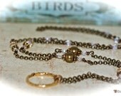 Gold Pearl Eyeglass Chain. Lanyard. Necklace. Leash.