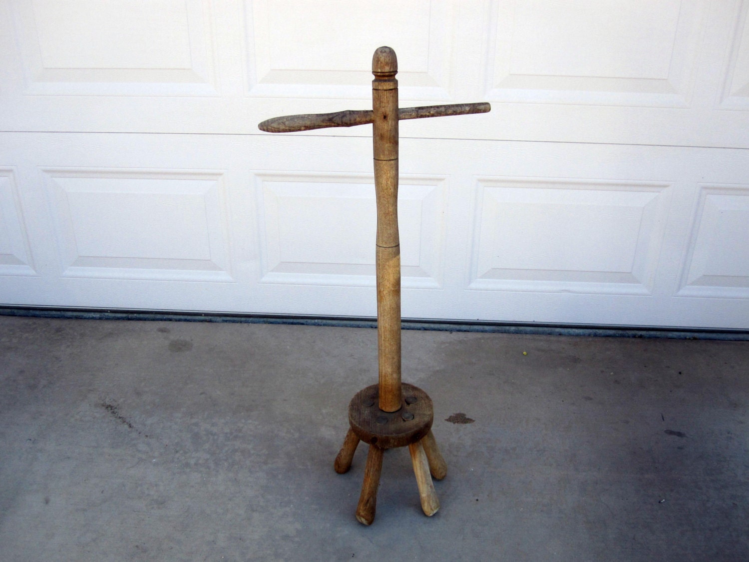 Antique Primitive Clothes Washing Plunger / Wooden Udder by MidMod