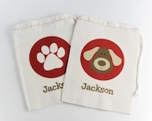 Puppy Party Favor Bags-Set of 6
