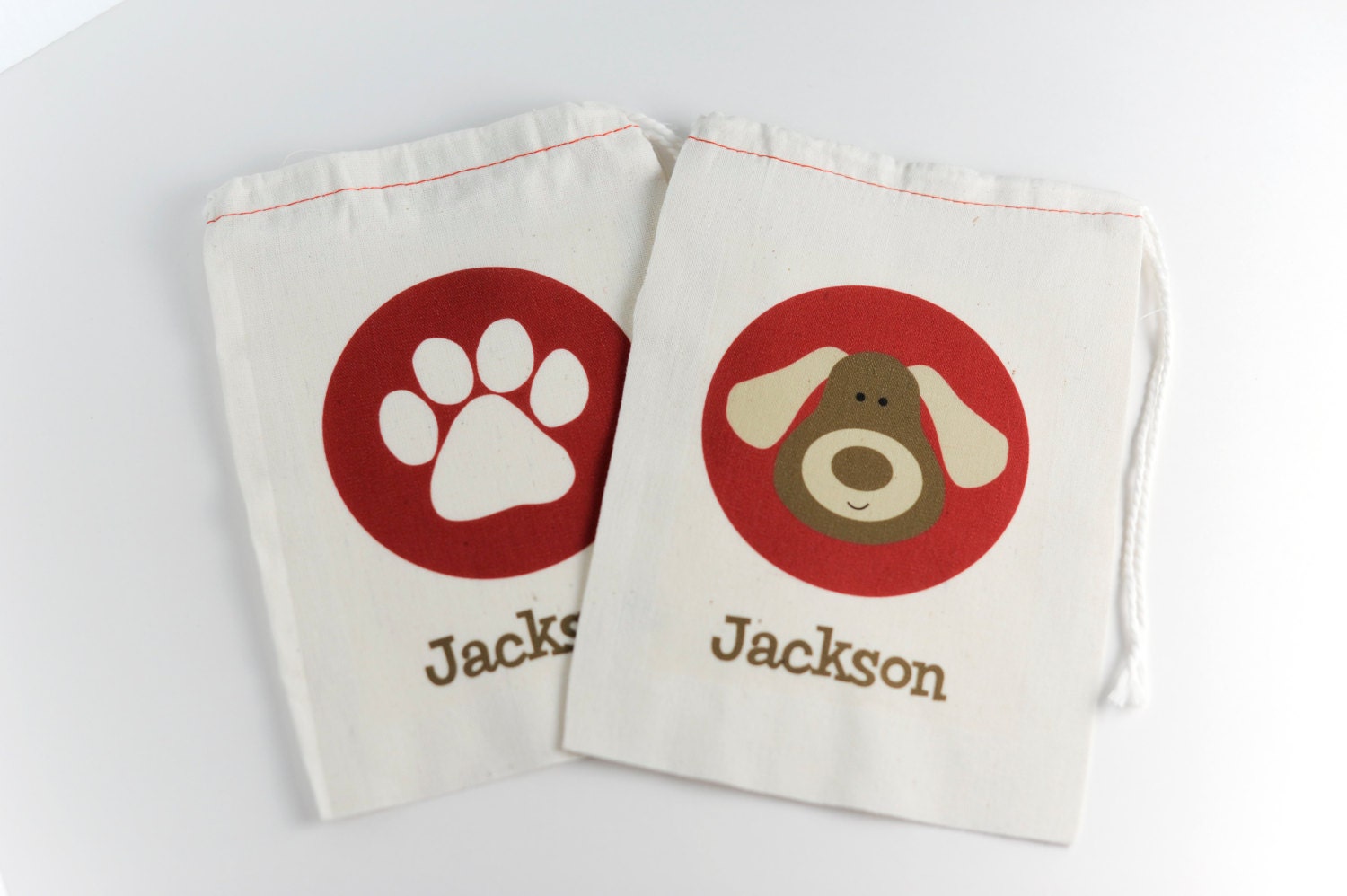 Puppy Party Favor Bags-Set of 6