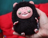 Kawaii Yeti Monster Plush Toy Cute Monster Polymer Clay Soft Sculpture Soft toy Creature - Cutesy Sasquatch Softie - Kriture no.18