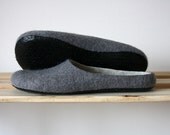 White Grey Black " Wool felted clogs for adults Handmade to Order in any size - Onstail White Grey Black " Wool felted clogs for adults Handmade to Order in any size - Onstail