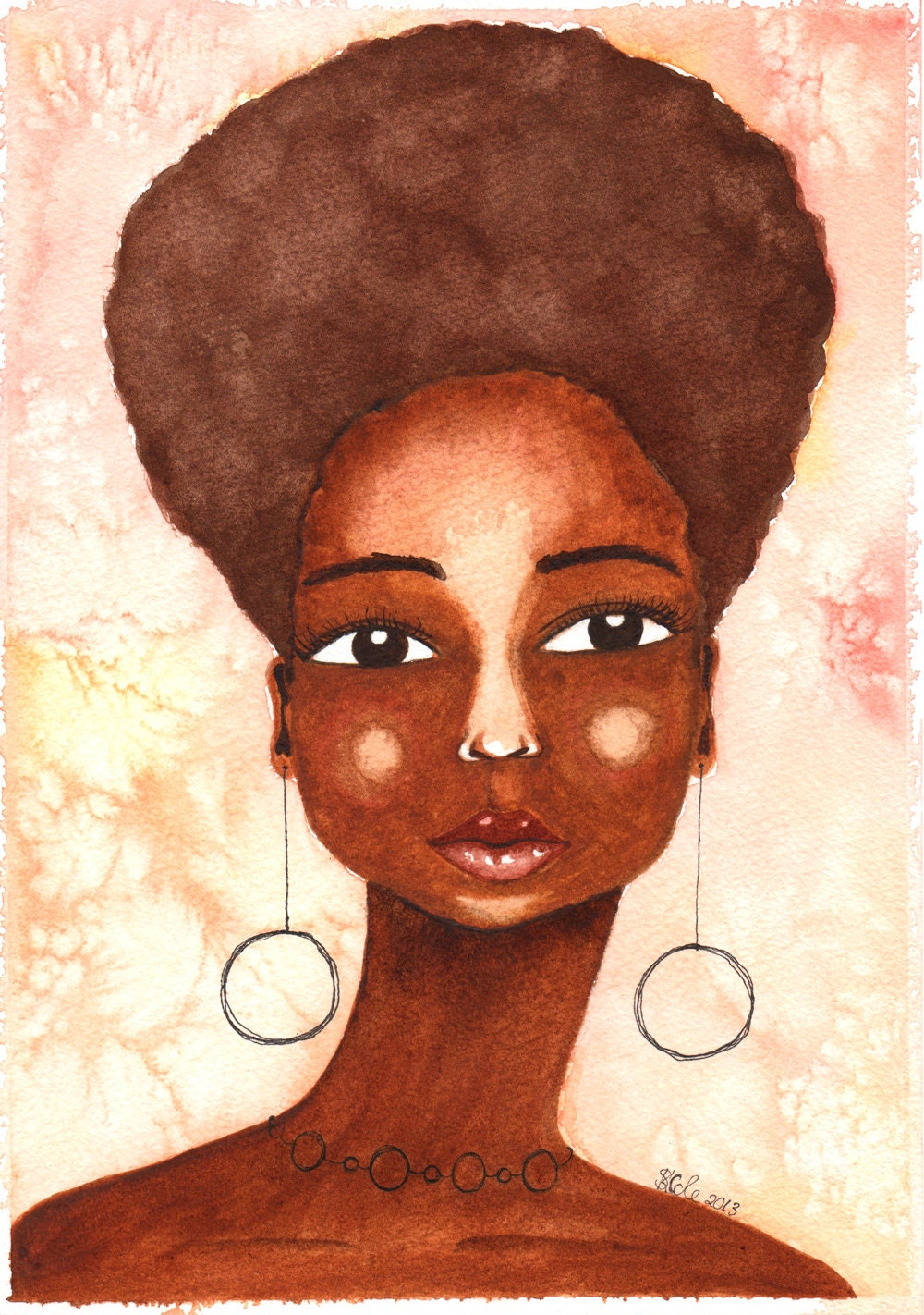 Original Watercolour Painting by Stacey-Ann Cole approx. 8.3" x 11.7"