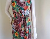 Vintage Rayon Original 50s Hawaiian Dress "pali"