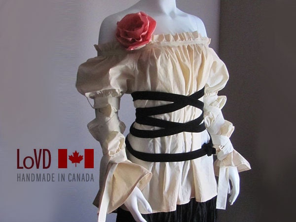 Peasant Blouse. Pirate Shirt. Renaissance Clothes. Maternity. Plus Size. YOUR Size. Handmade in Canada. Ships in 5 days.