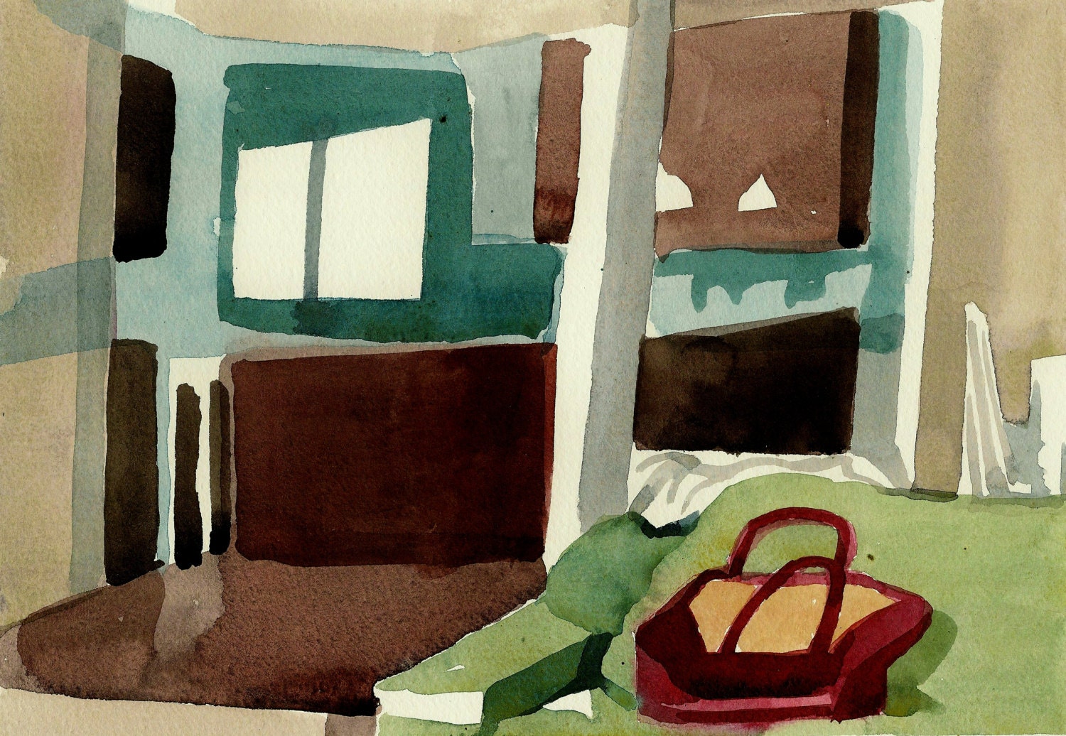 The Chanel bag- original watercolor painting