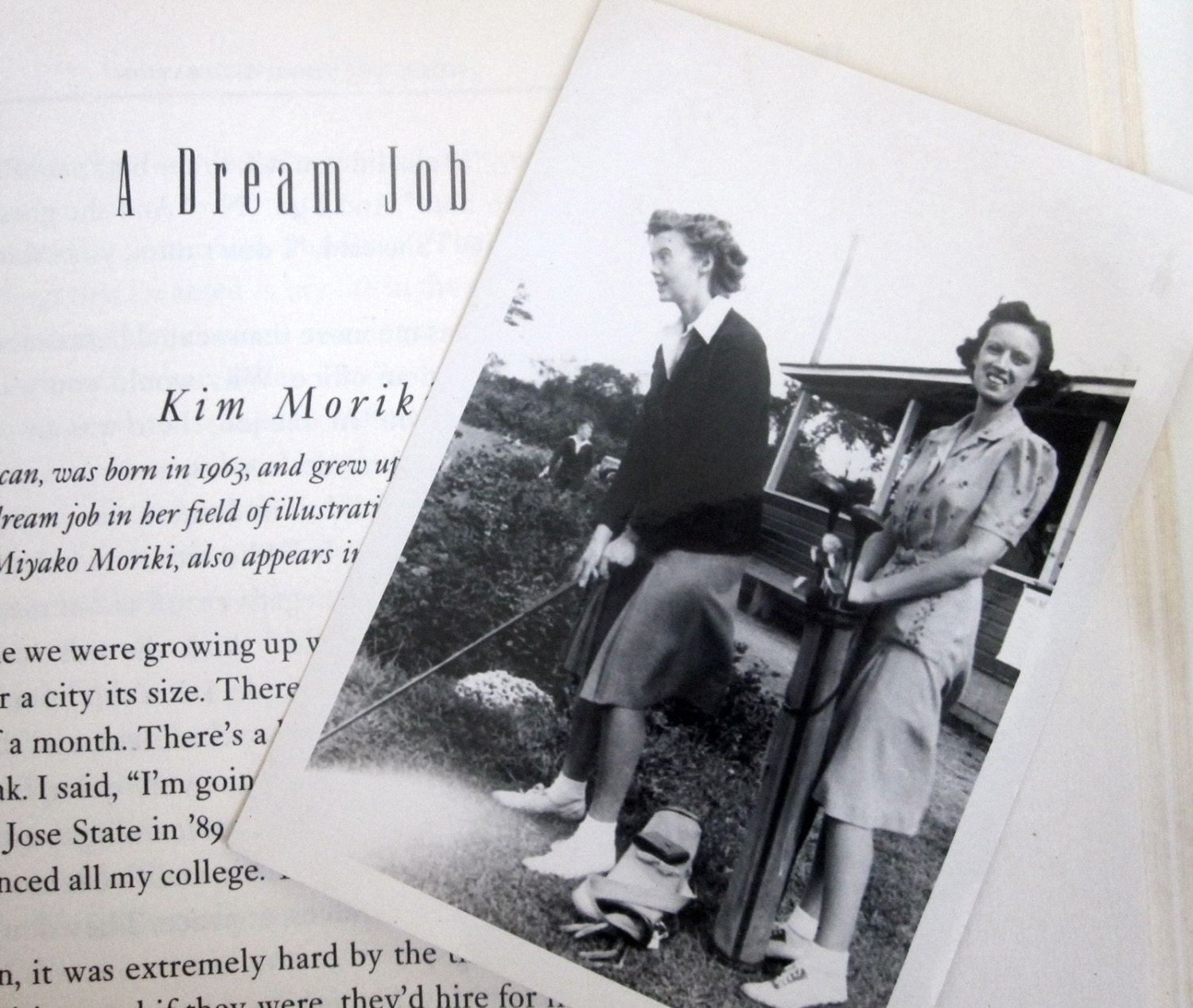 Vintage Photo-1940s Learning to Play Golf