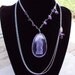 Yoga Necklace Buddha Genuine Amethyst Gem Stones Purple Quartz Pendant Meditation Zen Serene Peaceful Modern Affirmation Jewelry on Etsy