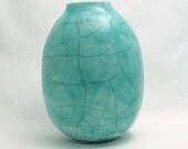 Raku Pot with Worm-wood Handle Handmade Pottery