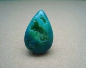 persian green druzy gemstone ring
