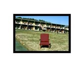 Pop Art, Photography, Urban Landscape, Urban Decay, Abandoned Building, Motel, Red Chair