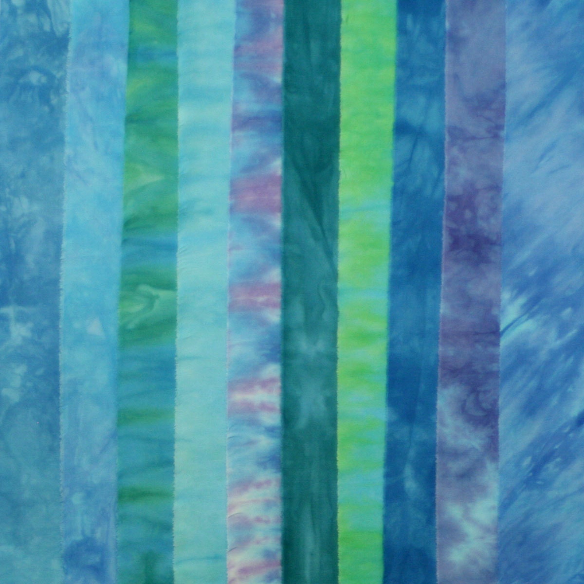 Hand Dyed Fabric CARIBBEAN Stash Pack - 10 Fat Eighths