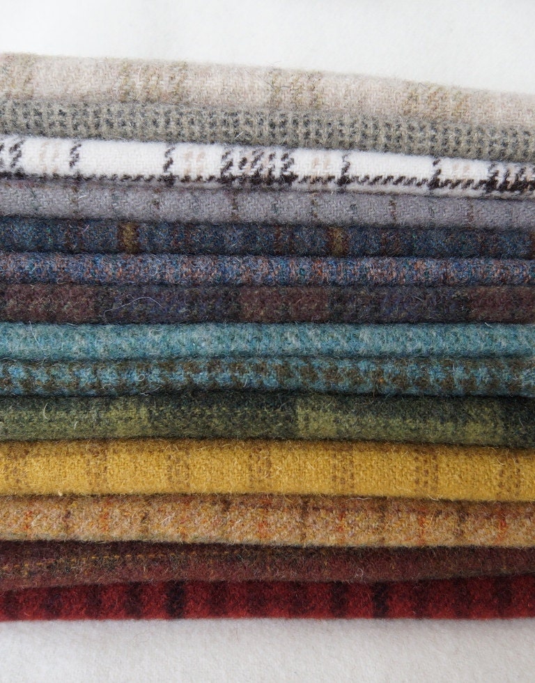 8" x 6" Hand Dyed and Felted Wool Fabric Perfect for Rug Hooking, Applique, and Craft Projects Number 3041