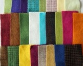 SALE Hand Dyed Felted Wool Scrap Bundle 310