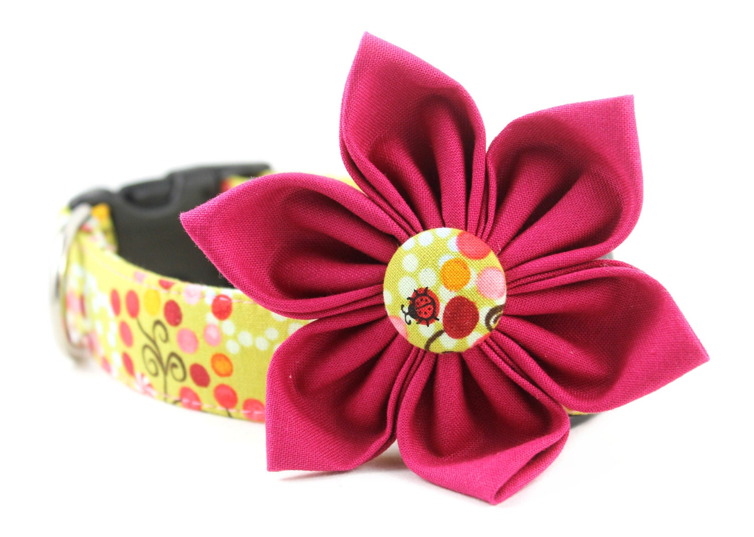 Spring Dog Collar Flower  Set - Mayfair in Green