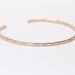 Thin Ophelia Cuff, Rose gold filled, custom size, handmade cuffs by lotusstone on etsy