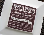 Parent Wedding Gift from Bride & Groom Thank You