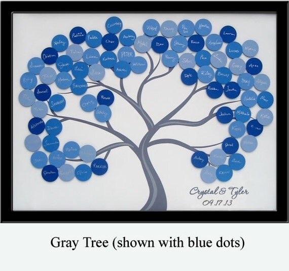 Medium Wedding Guest Book Tree for 75-150 Guests