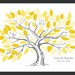 Personalized Wedding Tree Guest Book Print for up to 75 guests