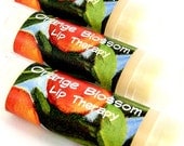 Lip Balm Orange Blossom Lip Therapy, made with 3 butters, Vegan friendly