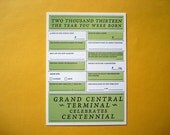New York City Letterpress 2013 Year You Were Born Card